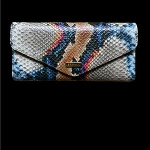 Gorgeous Brahmin Veronica wallet in multi-Eliasson , envelope-style EUC.